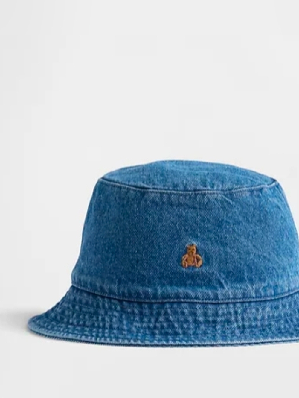 GAP Light Denim Baby Bucket Hat with Dark Blue Lining